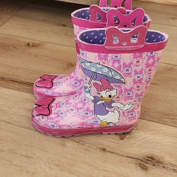 Pink Minnie Mouse Rain Boots, 13-1 - Picture 4 of 9